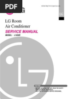 Lg l1404r 14000 Btu Window Room Air Conditioner Service Manual