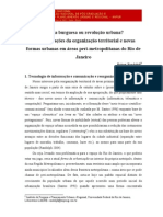 Utopia burguesa ou revolução urbana