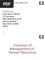 Download Evolution of Human Resource Management by humanhonest SN19687458 doc pdf