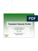 Turbulent Velocity Profile