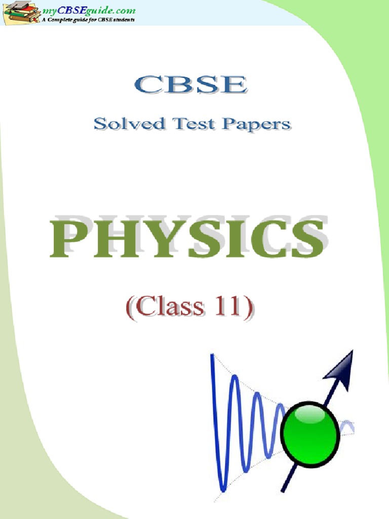 11 Physics Test Papers Acceleration Velocity
