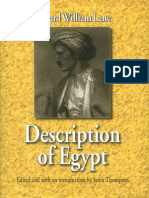 Description of Egypt Notes and Views in Egypt and Nubia by Edward William Lane