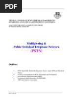Download Multiplexing and PSTN by dinpavan SN19690119 doc pdf