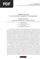 Apresentaçao acerca dos Estudos Anarquistas Contemporâneos