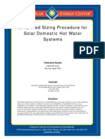 Simplified Sizing Procedure For Solar Domestic Hot Water Systems