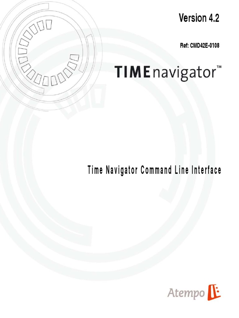 Time Navigator - Command Line - 4.2 | PDF | Command Line Interface ...