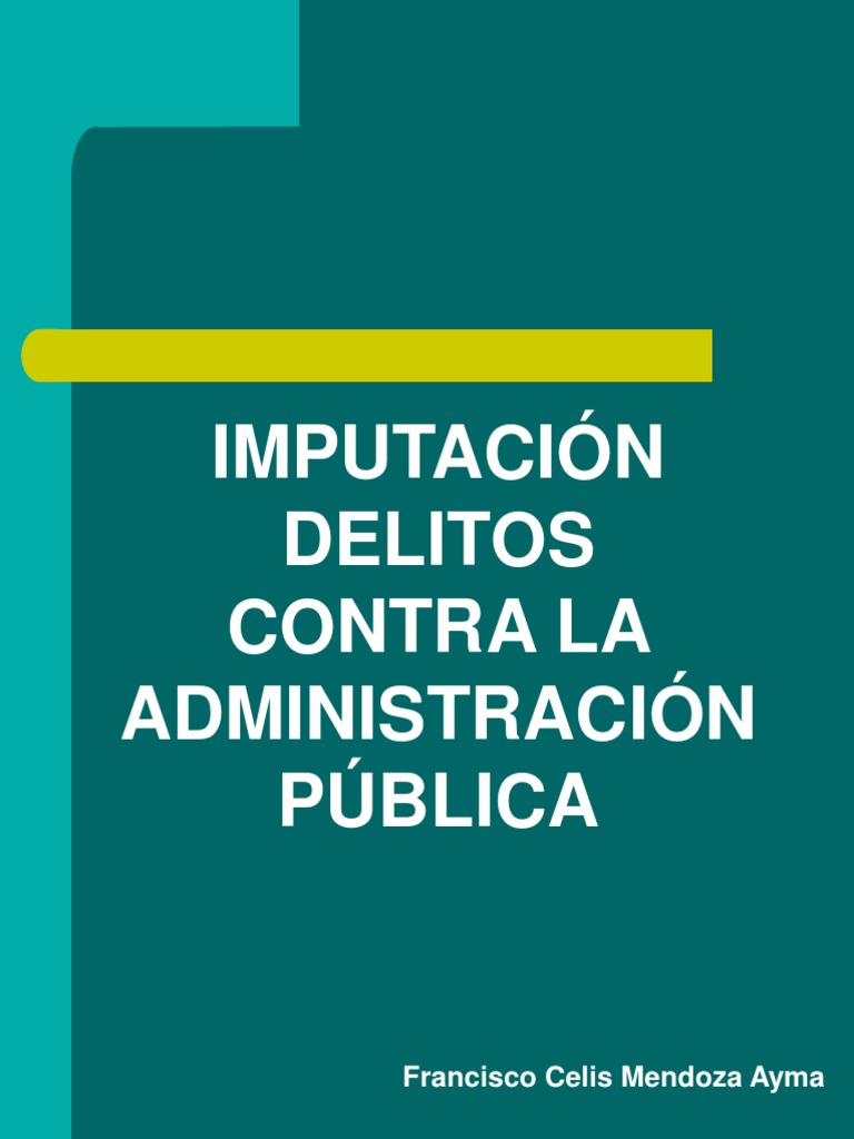 Amag Delitos Contra Administracion Publica | PDF | Delito | Derecho penal