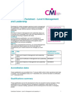 Level 6 ManagementLeadership ACD FactSheet