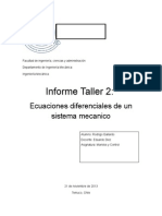 Ecuaciones Diferenciales de Sistema Mecanico