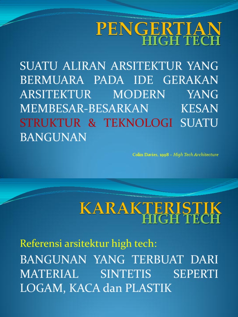 Presentasi High Tech-1 | PDF
