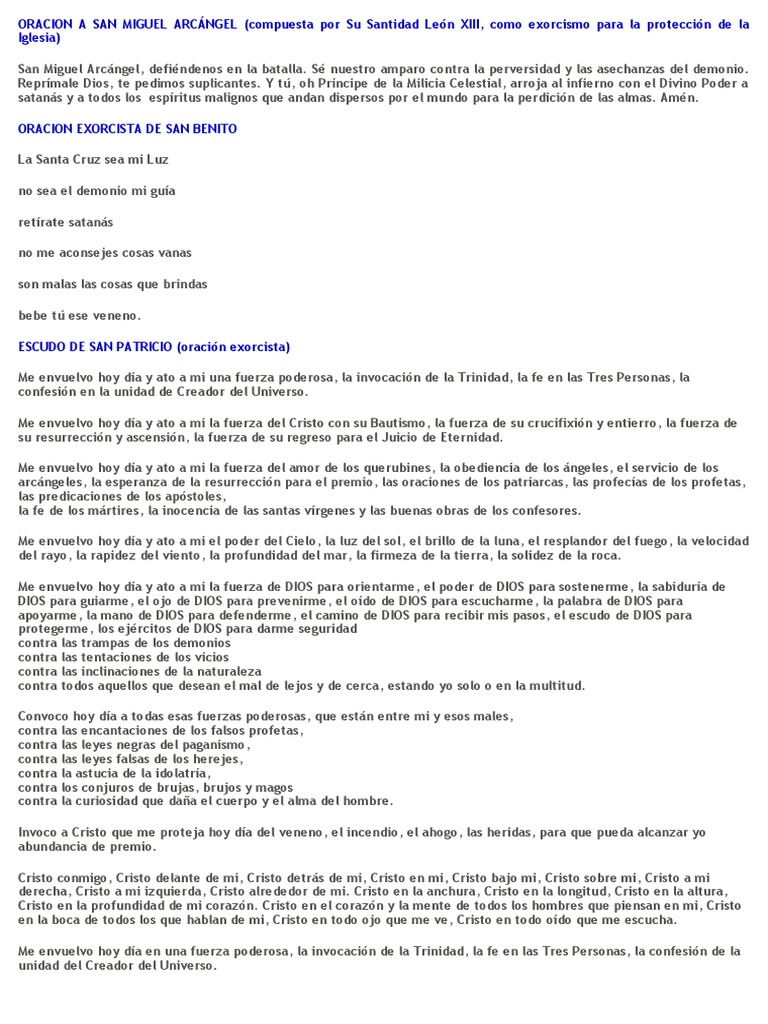 Oraciones de Liberacion y Sanacion | PDF | Teología | Espiritualidad