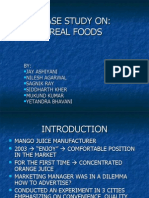 Case Study On: Real Foods