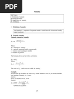 Business and Financial Mathematics-Annuity