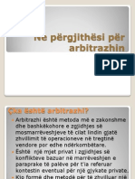 Prezentimi Per Arbitrazhin