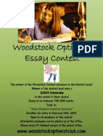 Woodstock Essay Contest 2014