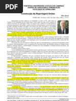 Construção da Reportagem Online