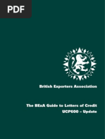 Download The BExA Guide to Letters of Credit - UCP600  Update 2007 by MEGHANALOKSHA SN19704135 doc pdf