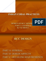 Codal Practices For RCC Design Part A General by VKMehta