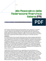 Patto Associativo della Federazione Anarchica Italiana (FAI)