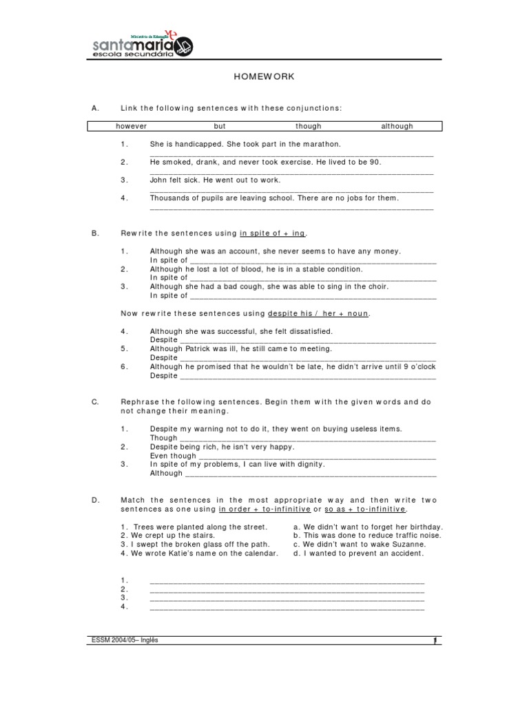 Contrast and Purpose Exercises | PDF | Business
