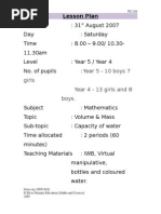 Download Lesson Plan for Virtual Maths by Suzieyani SN19714465 doc pdf