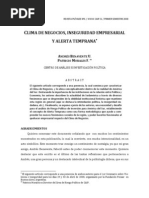 CLIMA DE NEGOCIOS