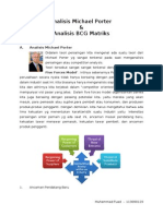Analisis Michael Porter & Analisis BCG Matriks