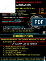 El Orden Anarquico Del Caos y la REDUCCION DEL RADIO VECTOR.