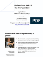 Presentation: Political Parties On Web 2.0