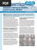 Download Nestls Move to Bottle Community Water by Food and Water Watch SN19740359 doc pdf