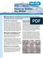 Download Nestls Move to Bottle Community Water by Food and Water Watch SN19740359 doc pdf