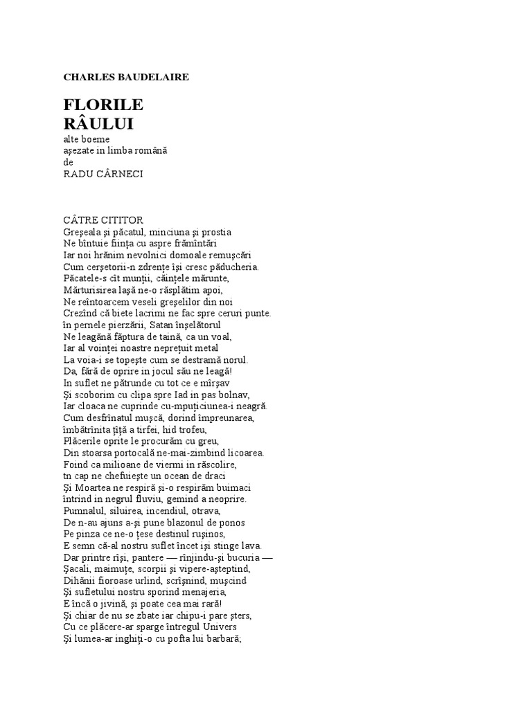 Florile Raului | PDF