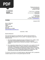 Responsive Document - CREW: Department of Transportation: Regarding Contractor Relationships With Don Young