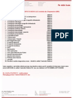 Pe Mâini Bune.: LISTA DE PRETURI PENTRU SERVICII MEDICALE (Valabila Din 15septembrie 2009)