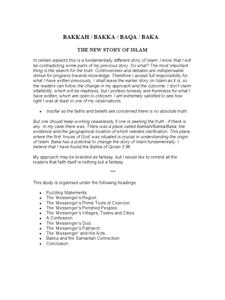 Bakkah Pdf Prophets And Messengers In Islam Quran