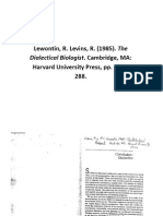 Lewins & Lewontin - Conclusion, Dialectics