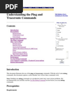 Ping and Traceroute Understanding