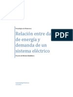 Relación Entre Datos de Consumo Energético y Demanda Eléctrica