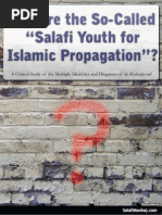 Download WHO ARE THE SO-CALLED SALAFI YOUTH FOR ISLAMIC PROPAGATION by Jason Galvan Abu Noah Ibrahim Ibn Mikaal SN19752667 doc pdf