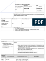 Job Safety Analysis Record Sheet Ter-Rtr