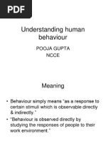 Understanding Human Behavior Intro