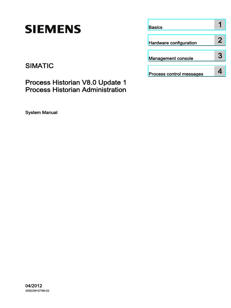 ProcessHistorianPRHIenUS en US | PDF | Backup | Hard Disk Drive