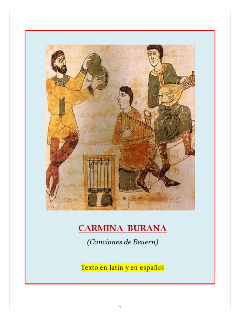 Carmina Burana Poesía Idiomas Free 30day Trial Scribd