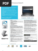 Download HP Pavilion Dm3-1047cl_Datasheet by notebooks SN19756492 doc pdf