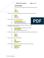 Welding Inspection: Multi-Choice Questions Paper 1 Please Return This Paper Unmarked