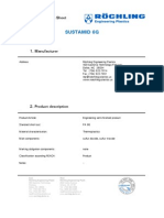 Material Safety Data Sheet for SUSTAMID 6G Engineering Plastic