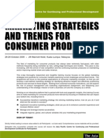Training: Marketing Strategies & Trends For Consumer Products