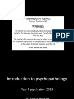 Introduction To Psychopathology