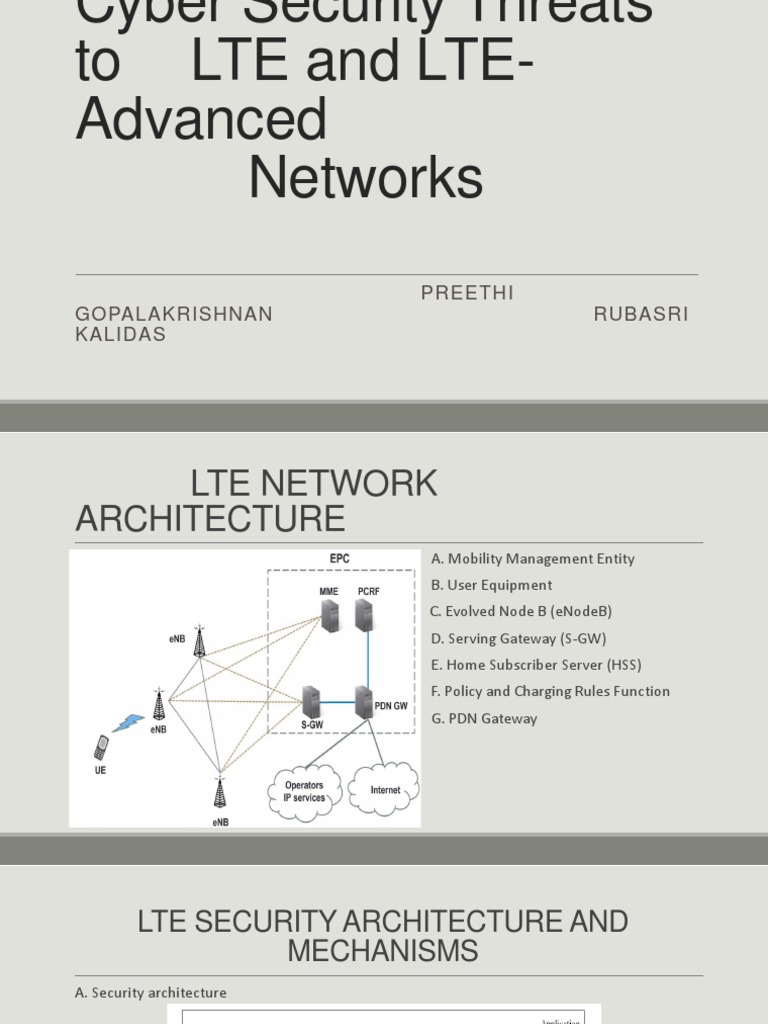 LTE Security Architecture Overview | PDF | Ip Multimedia Subsystem ...
