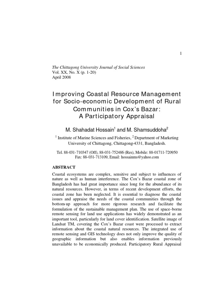 Improving Coastal Resource Management | PDF